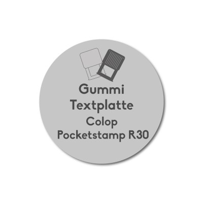 Textplatte Colop Pocketstamp R30
