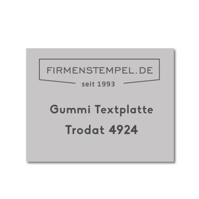 Textplatte 4924