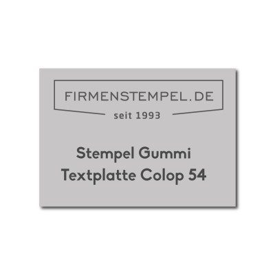 Textplatte Colop Printer 54