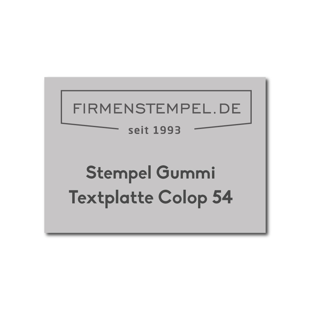 Textplatte Colop Printer 54