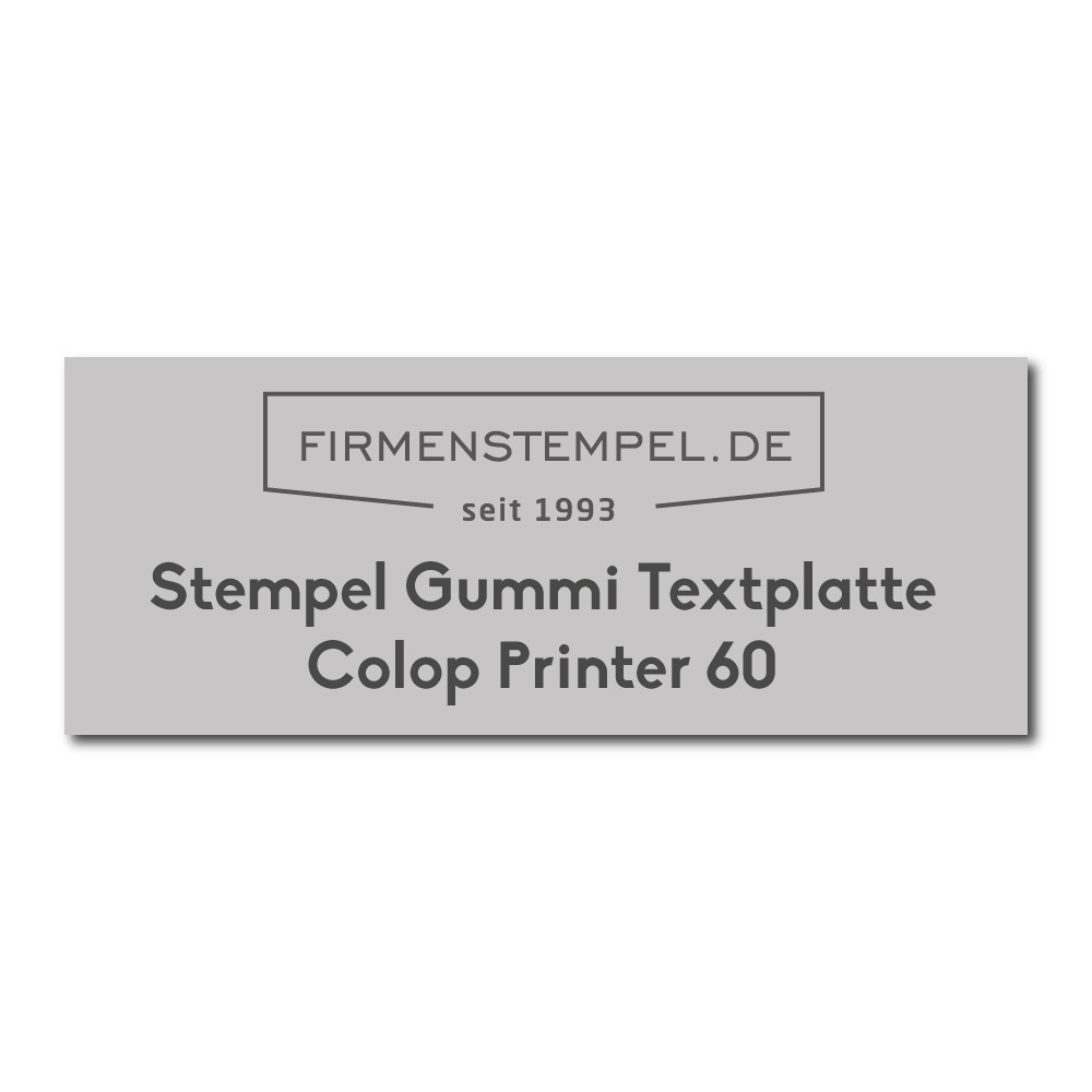Textplatte Colop Printer 60