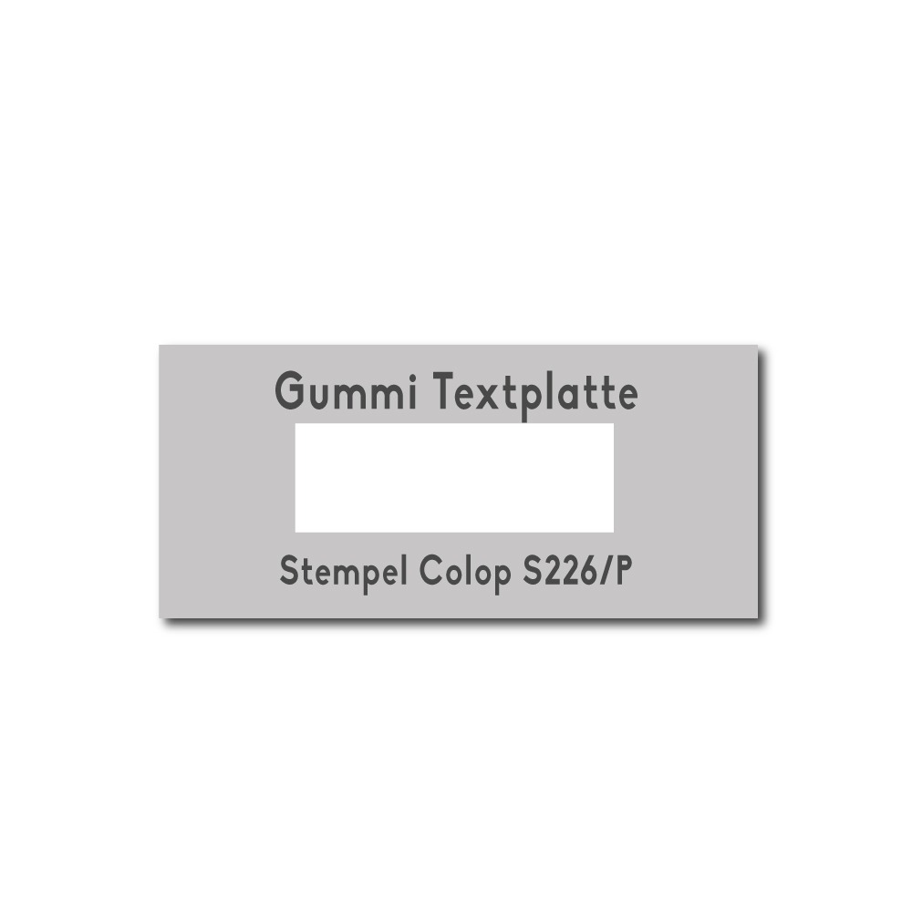 Textplatte Colop Printer S226P