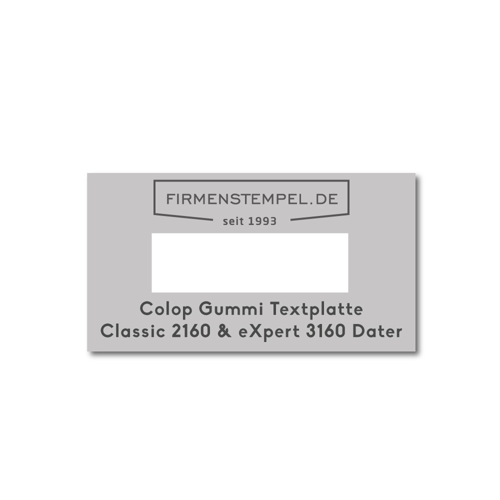 Textplatte Colop Classic 2160 & 3160