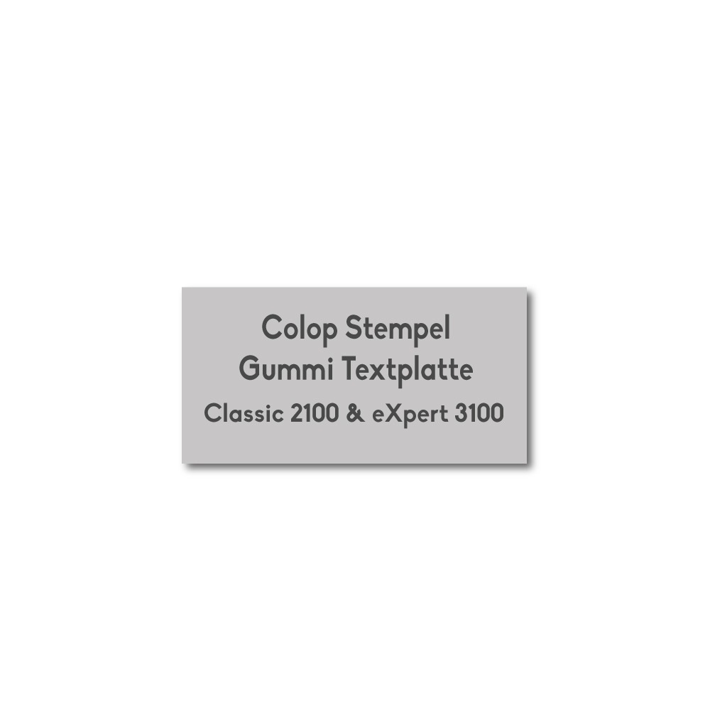Textplatte Colop Classic 2100 & 3100