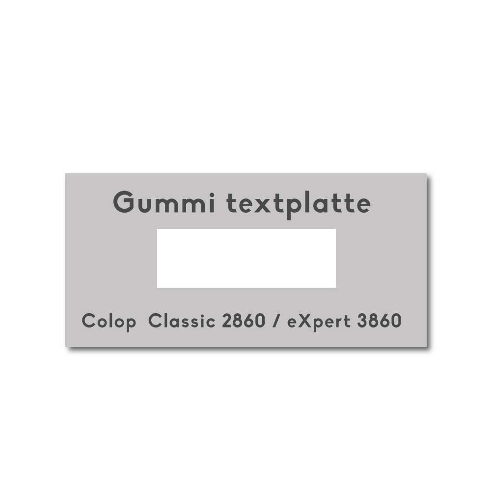 Textplatte Colop Classic 2860 & 3860