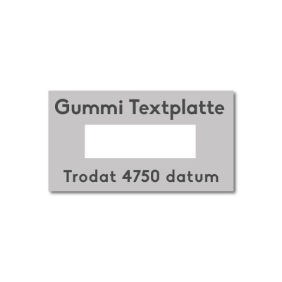 Textplatte 4750