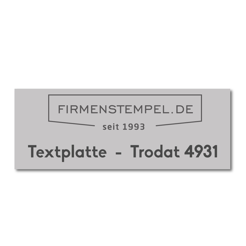 Textplatte 4931