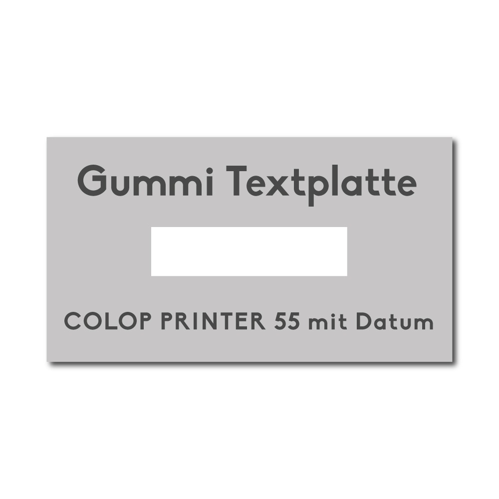 Textplatte Colop Printer 55 datum