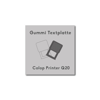 Textplatte Colop Printer q20