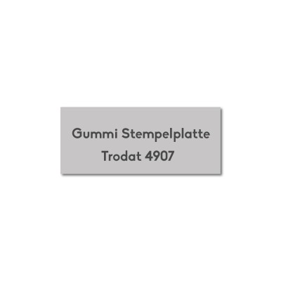 Stempelplatte Trodat Printy 4907