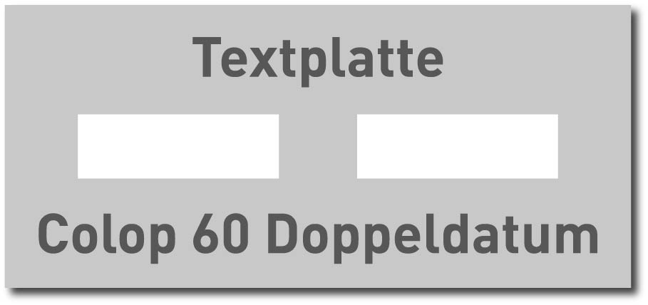 Textplatte Colop Printer 60 DD