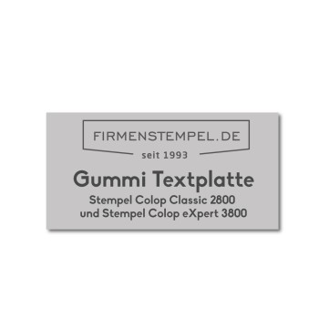 Colop Classic / eXpert Stempelplatten | Firmenstempel.de