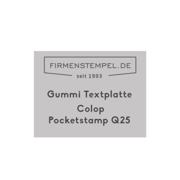 Taschenstempel-Platten | Firmenstempel.de
