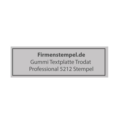 Textplatte Trodat Professional 5212