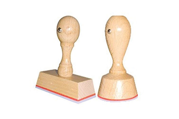 Holzstempel quadratisch
