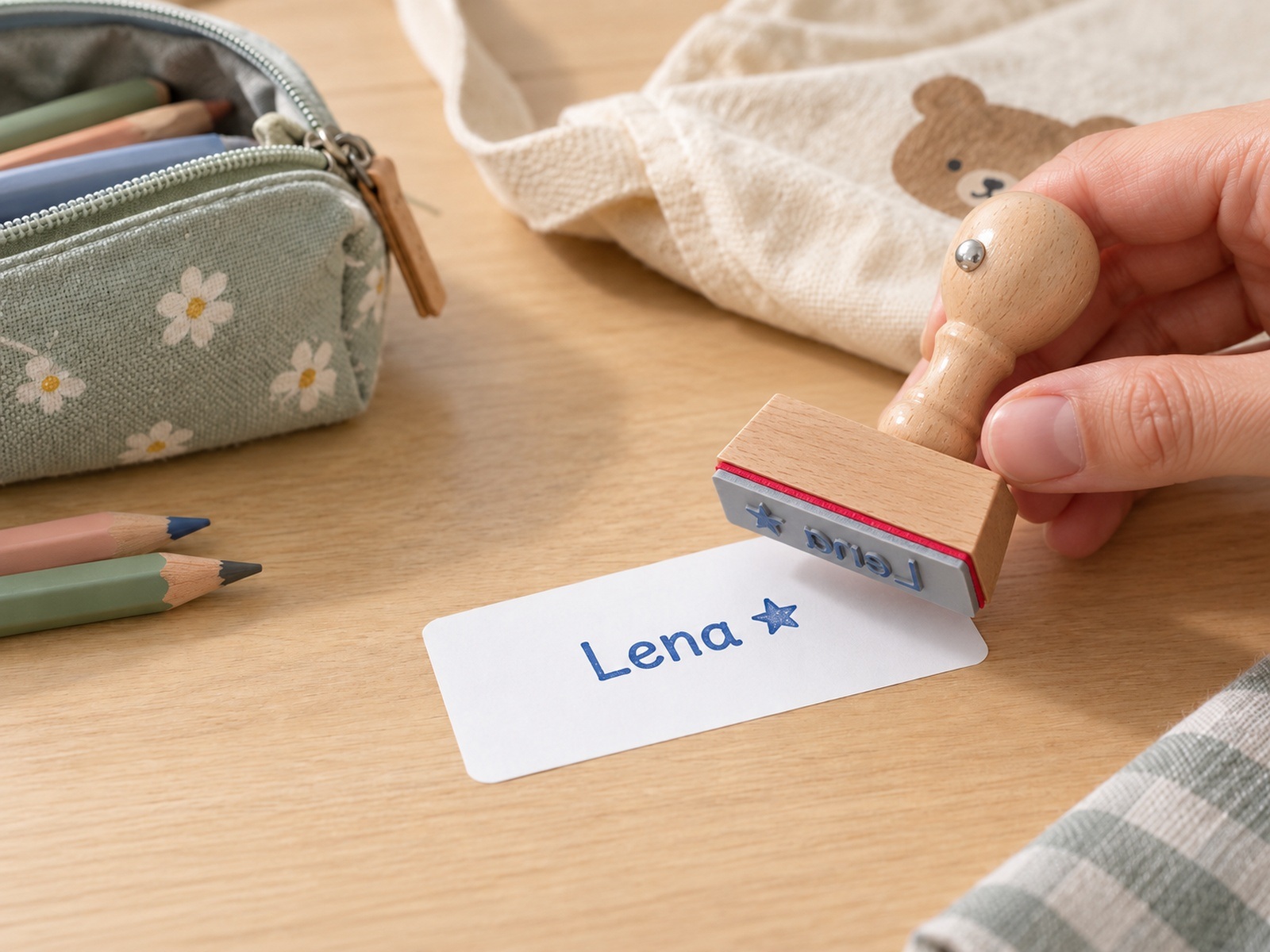 Kinderstempel mit Namen