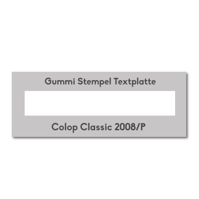 Textplatte Colop Classic 2008P