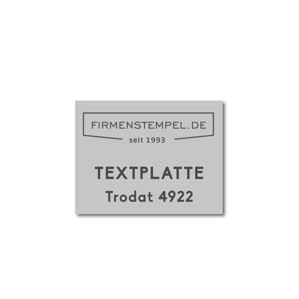 Textplatte 4922