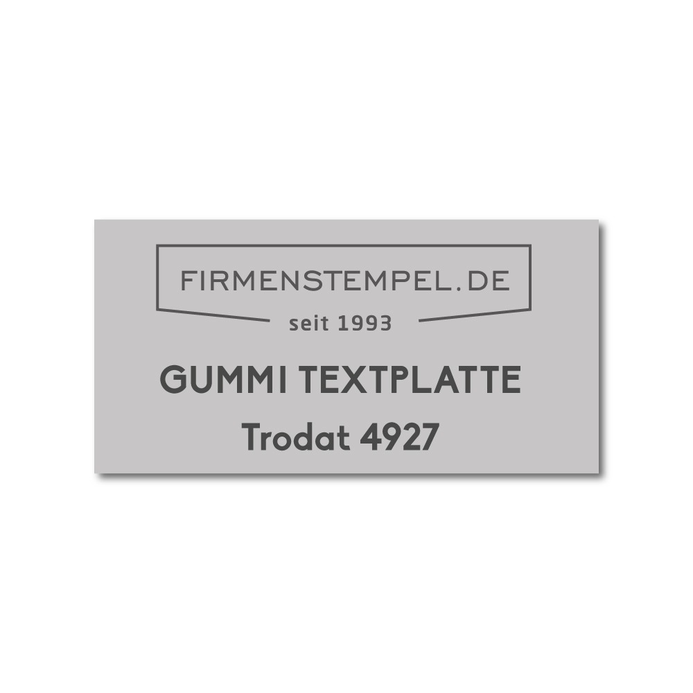 Textplatte 4927