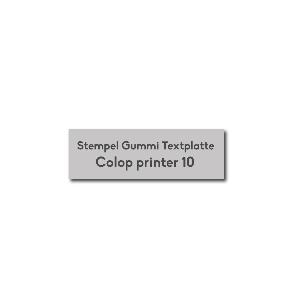 Stempelplatte Colop Printer 10