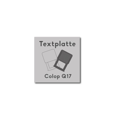 Textplatte Colop Printer q17 | Firmenstempel.de