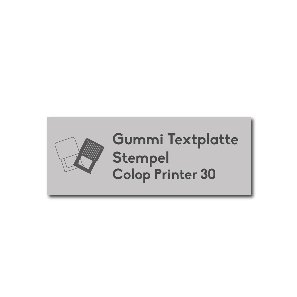 Textplatte Colop printer 30  | Firmenstempel.de