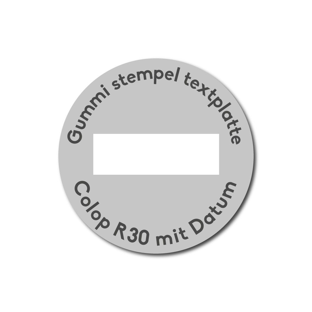 Textplatte Colop Printer r30 Datumstempel | Firmenstempel.de
