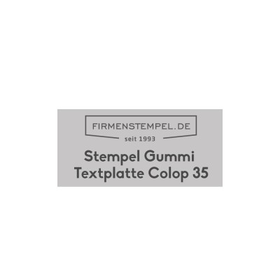 Textplatte Colop printer 35  | Firmenstempel.de