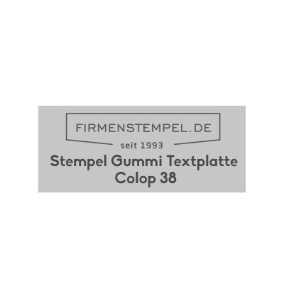 Textplatte Colop printer 38 | Firmenstempel.de