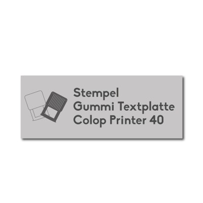 Textplatte Colop printer 40  | Firmenstempel.de