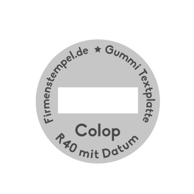 Textplatte Colop Printer r40 datum | Firmenstempel.de