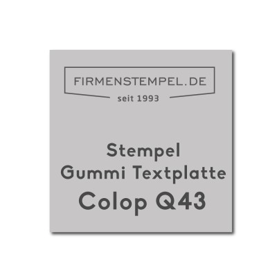 Textplatte Colop Printer Q43 | Firmenstempel.de