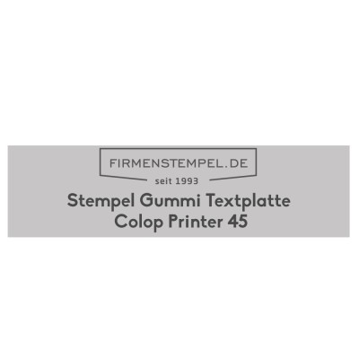 Textplatte Colop printer 45 | Firmenstempel.de