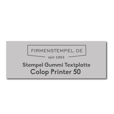 Textplatte Colop printer 50