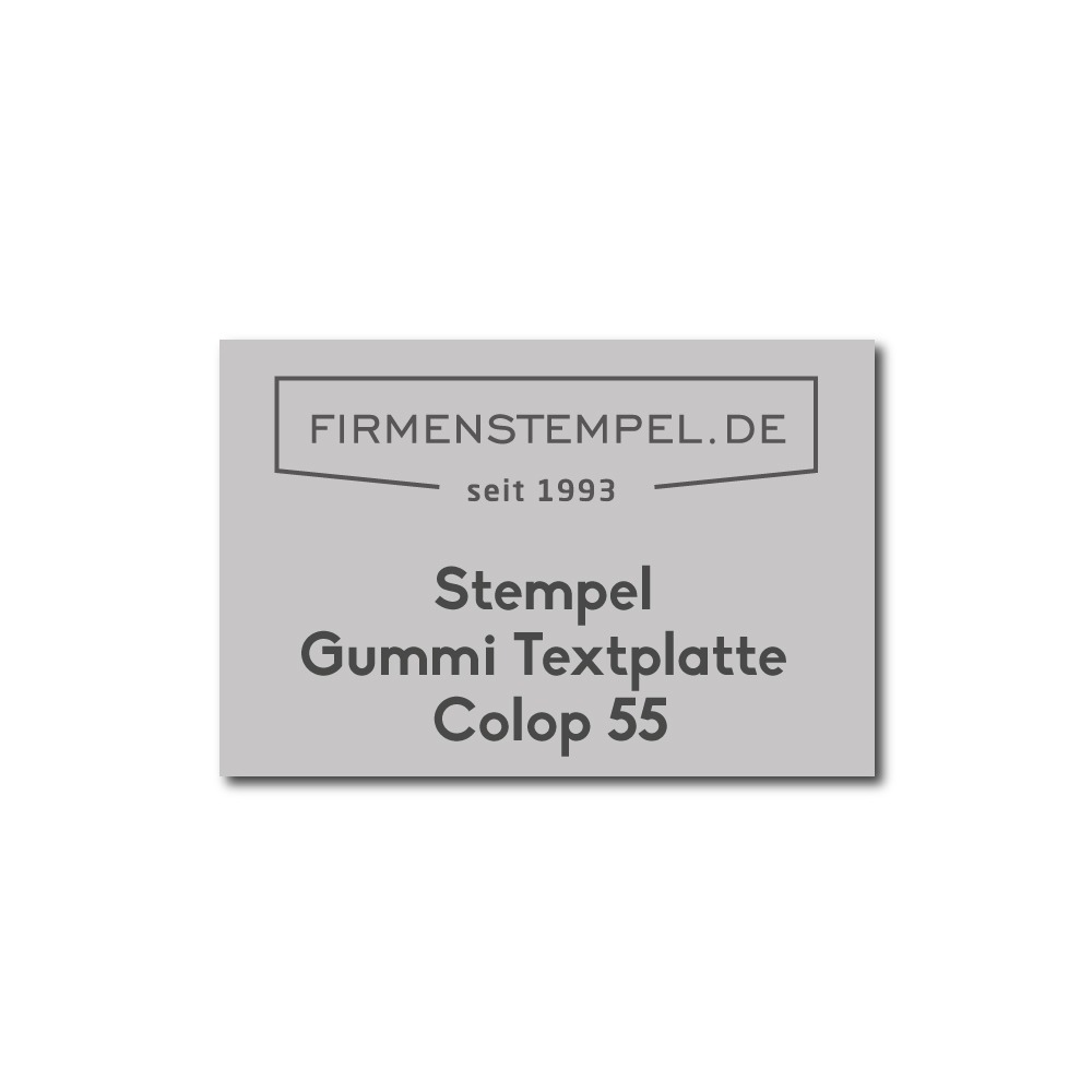 Textplatte Colop Printer 55