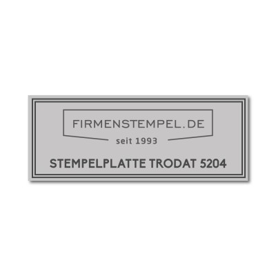 Trodat Stempelplatte 5204