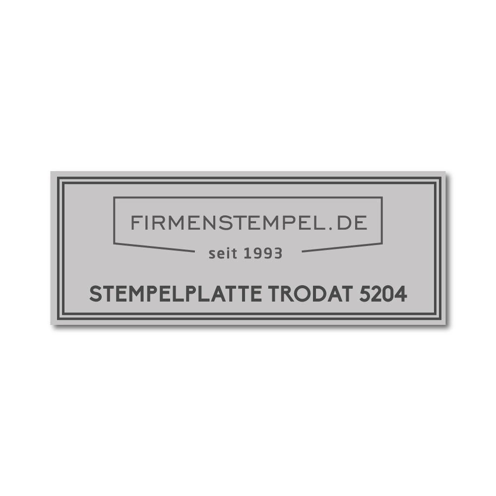 Trodat Stempelplatte 5204