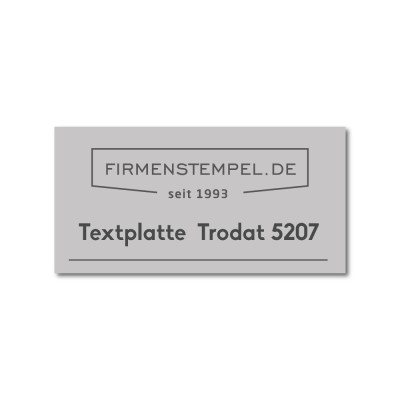 Trodat Textplatte 5207