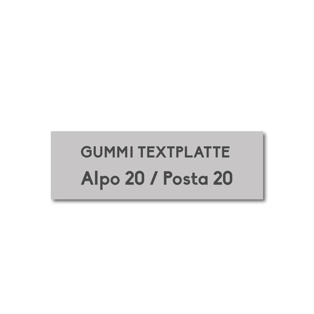 Textplatte Alpo 20
