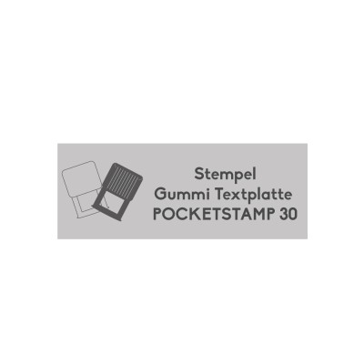 Textplatte Colop Pocket 30