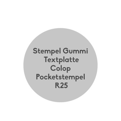 Textplatte Colop Pocket R30